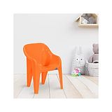 Nilkamal Plastic Eeezygo Baby Chair Modern and Comfortable with Arm & Backrest Orange Colour