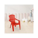 Nilkamal Plastic Baby Chair CHR5026 Modern and Comfortable with Backrest Red Colour