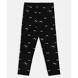 PUMA Brand Name & Logo Printed ESS+ LOGOLAB AOP Leggings - Black