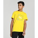 PUMA Half Sleeves VK Graphic Printed Tee - Fresh Pear Yellow