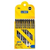 Linc Glycer 0.6mm Ball Pen - Black Ink 10 Pcs Card Pack