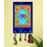 999Store Stylish Wood Wall Mount Decorative Key Holder - Decorative Elephant