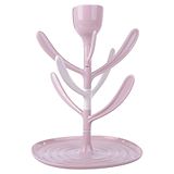 THE LITTLE LOOKERS Bottle Drying Rack, Portable Bottle Dryer Rack, Easy to Clean,Used for Teats, Cups and Feeding Accessories (Pink)