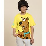 Kidsville Warner Bros Featuring Half Sleeves Scooby Doo Printed Tee - Yellow