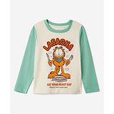 The Souled Store Garfield Featuring   Full Sleeves Character Printed Cotton Tee - Multi Colour