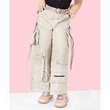 Naughty Ninos Pocket Detailed  Cotton Cargo Pant - Beige