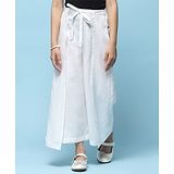 BIBA Solid Cotton Pant - White