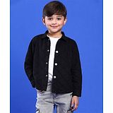 Tales & Stories Full Sleeves Solid Shirt - Black