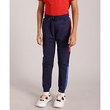 Indian Terrain Boy Side Tape Detailed Joggers - Navy Blue