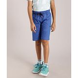 Indian Terrain Boy Solid Shorts - Blue