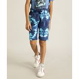 Indian Terrain Boy Abstract Printed Shorts - Blue