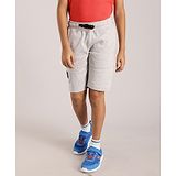 Indian Terrain Boy Solid Shorts - Grey