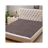 PUM PUM PumPum Waterproof 100% Terry Cotton Breathable Fitted Single Bed Single Size Mattress Protector Cover- Grey