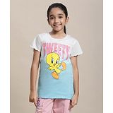 Kidsville Looney Tunes Featuring Half Sleeves Tweety Printed Tee - Blue