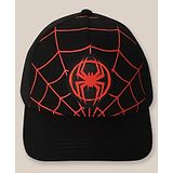 Kidsville Marvel Featuring Spiderman Logo Embellished Cap - Black