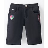 Noddy Patch Detailed Jamaican Shorts  - Black