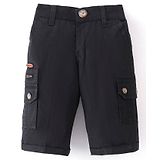 Noddy Patch Detail Jamaican Shorts  - Black