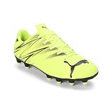 PUMA Abstract Design Lace Ups  Attacanto Youth Football Shoes - Electric Lime  Green