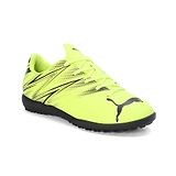 PUMA Abstract Design Lace Ups  Attacanto Youth Football Shoes - Electric Lime Green