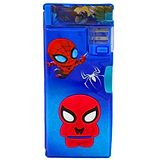 SCHOOLISH 3d Spiderman Sponge Pencil Box for Kids Double Sided Pencil Box with Dual Sharpener Art Plastic Pencil Box - PACK OF 1 - COLOR MAY VARY