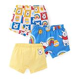 Babyhug Disney Single Jersey Knit Briefs With Winnie The Pooh Graphics Pack Of 3 - Yellow Blue & White