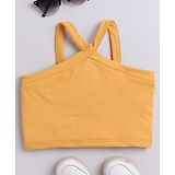 Taffykids Halter Neck Solid Top  - Mustard Yellow