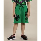 Kidsville Marvel Avengers Featuring Hulk Printed Shorts - Green