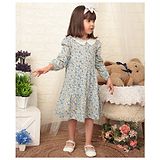 Beebay Full Sleeves Floral Printed Dress - Blue