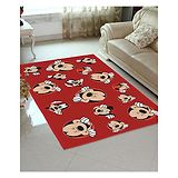 Disney By Athom Living Mickey Mouse Carpet - Red