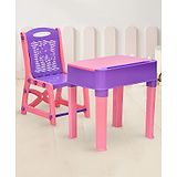 Nilkamal Apple Junior'S Study Table And Chair Set For 3 To 5 Years Kids (Pink&Violet)