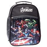 Marvel By Kuber Kuber Industries Marvel-Avengers School Bag  Kids School Bags  Student Bookbag  Spacious School Bag  School Bag for Girls & Boys  School Backpack for Kids  3 Compartments School Bag  Gray Height 14 Inch