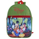 Disney By Kuber Kuber Industries Polyester Waterproof Disney Mickey & Minnie Mouse Print BackpackSturdy School Bag For Kids,Green,