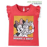 Babyoye Disney Cotton Knit Frill Sleeves Top With Minnie Mouse Graphics - Red