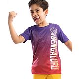 Pine Active High Stretch Half Sleeves Bengaluru IPL Jersey T-shirt - Multicolour