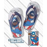 Pine Kids Marvel Slip On Flip Flops  Captain America Design - Grey & Blue