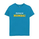 Zeezeezoo IPL Theme Half Sleeves Cheering For Mumbai Printed Tee - Blue