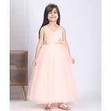 Toy Balloon Kids Toy Ballon Kids  Full-Length Girls Party Wear Dress - Peach