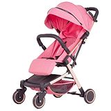 Polka Tots Light Weight Travel Baby Trolley Stroller - Pink