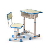 BAYBEE Kids Study Table for Students with Chair, 3 Height Adjustable Desk & Chair, Book Storage Space, Bag Holder Hook, Pen Space Slot | Reading & Writing Study Table for Kids (White)