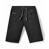 Ruff Denim Knee Length Jamaican Solid - Black