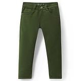 Ruff Denim Full Length Solid Jeans - Olive Green