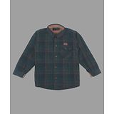 Actuel Full Sleeves Checked Shirt - Green & Black