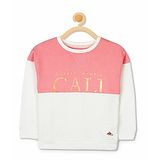 Cherry Crumble By Nitt Hyman Cherry Crumble California Luxe Shining Sweatshirt - Off White & Pink