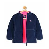 Cherry Crumble By Nitt Hyman Cherry Crumble California Playful Sweat Jacket - Navy Blue