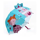 Abracadabra 3D Pop-up Umbrella Fairy Castle Print - Aqua Blue