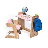 Alex Daisy by Tiffany Alex Daisy Texas Height Adjustable Kids Study Table and Chair Set - Pink