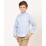 One Friday Full Sleeves Solid Shirt - Blue