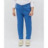 One Friday Solid  Trousers - Blue