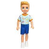 Barbie Chelsea Boy Doll with Removable Romper and Shoes Blue - Height 14 cm