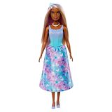 Barbie Royal Doll Butterfly-Print Skirt and Accessories Blue - Height 30 cm